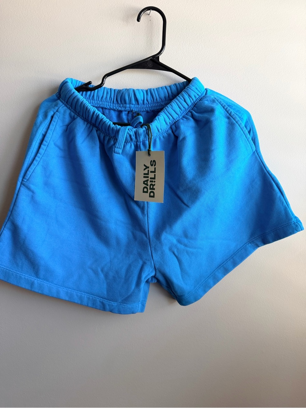 Daily Drills Bright Blue Athletic Drawstring Shorts
